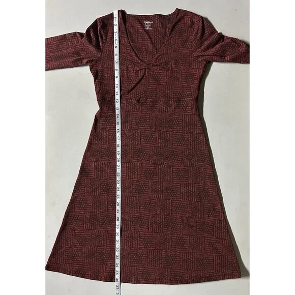 Toad & Co Rosalinda Women Print Samba Knit Stretch Dress Size XS AC6067 - Picture 6 of 15